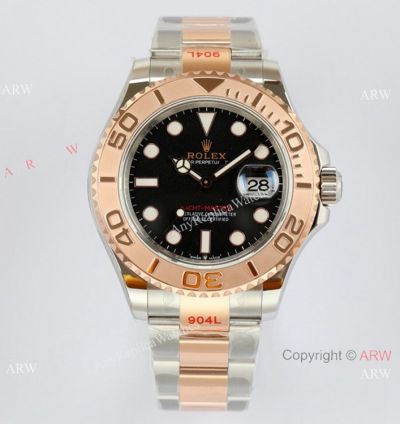 Rolex Yacht Master Copy Watch 3235 Movement 904l Two Tone Rose Gold